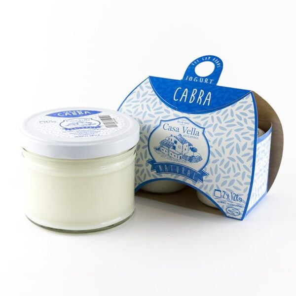 iogurt de cabra natural- LOT 2 X 128 cc